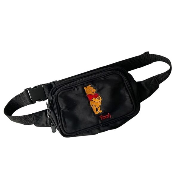 Disney Handbags - Vintage Walt Disney World Black Pooh Waist Bag